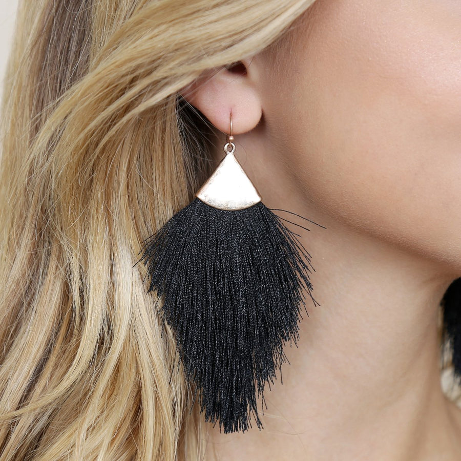 Tassel Drop Earrings- 10 Colors