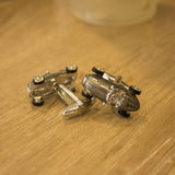Bronze & Silver Classic Car Cuff Links