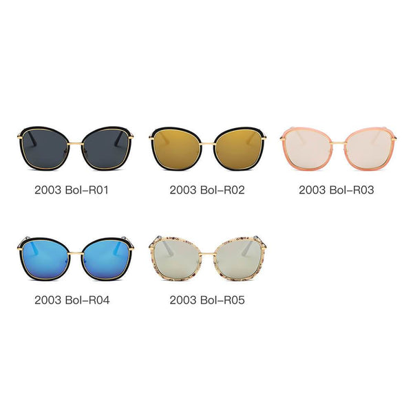 BROOKVILLE | S2003 - Women Round Cat Eye Oversize Sunglasses