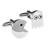 Silver Pac Man Cuff Links