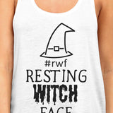 Resting Witch Face Women's Tank Top- White