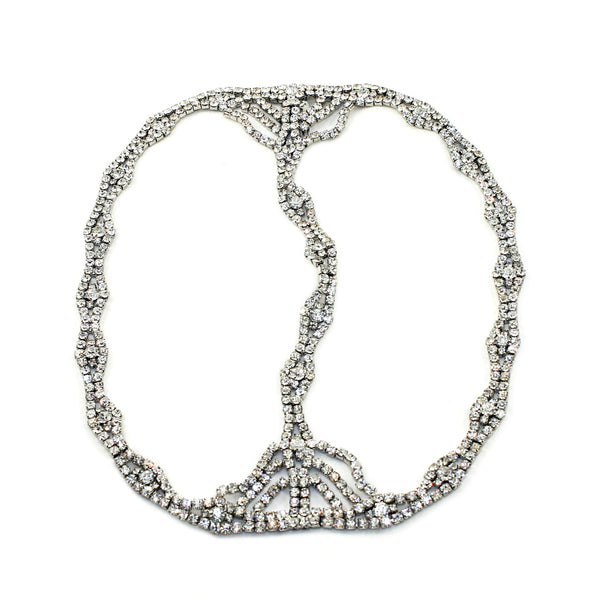 Art Deco Rhinestone Chain Headpiece