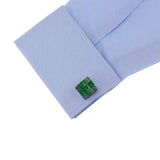 Circuit Board Cuff Links on shirt
