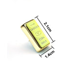 Gold Bullion Push Pins measurements