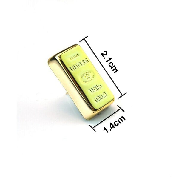 Gold Bullion Push Pins measurements