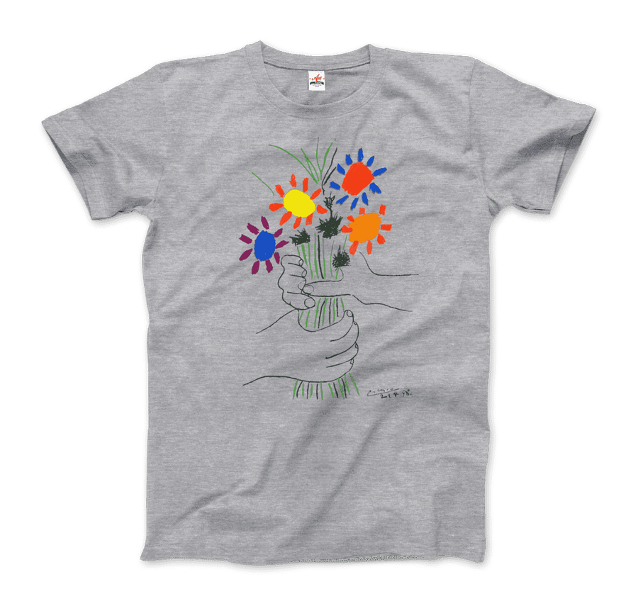 Men's or Women's Men's or Women's Pablo Picasso Bouquet of Peace 1958 Artwork T-Shirt- Various Colors