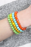 Crystal Beaded Stretch Bracelets- 7 Colors