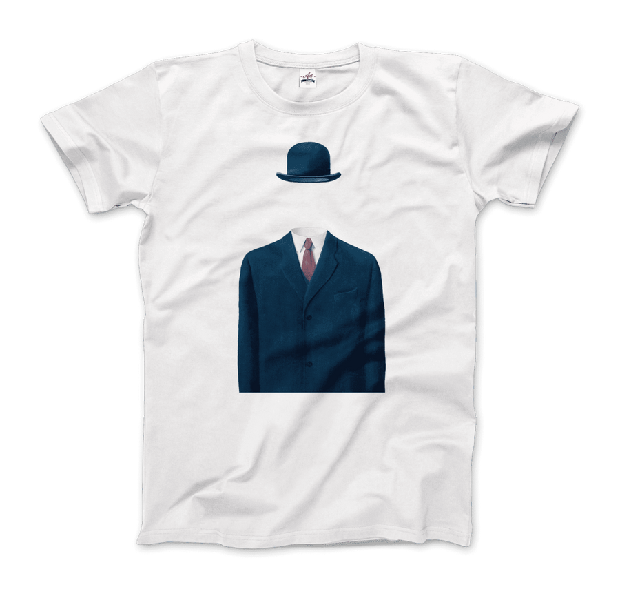 Men's or Women's Rene Magritte Man in a Bowler Hat, 1964 Artwork T-Shirt- Various Colors