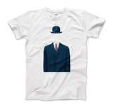 Men's or Women's Rene Magritte Man in a Bowler Hat, 1964 Artwork T-Shirt- Various Colors