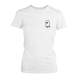 Ghost Heart Eyes T-Shirt- White