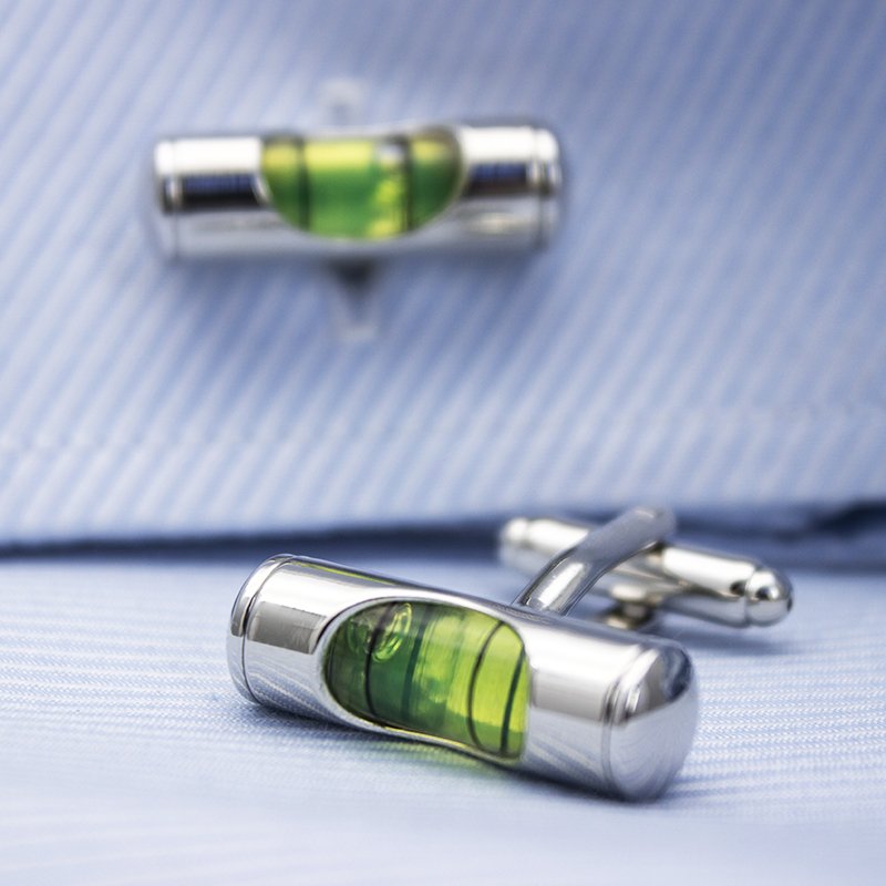 Bubble Level Cuff Links