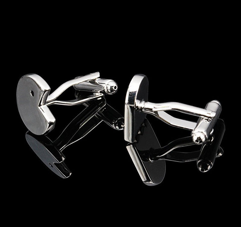 Silver Pac Man Cuff Links