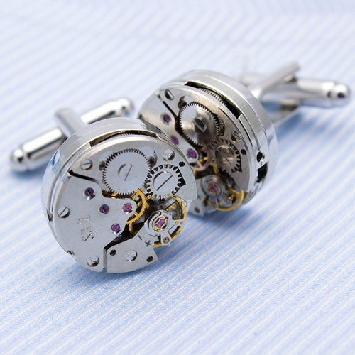 Steam Punk Clockwork Cuff Links