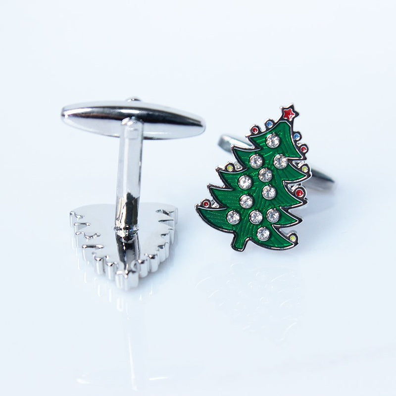 Christmas Tree Cuff Links Rear View