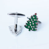 Christmas Tree Cuff Links Rear View
