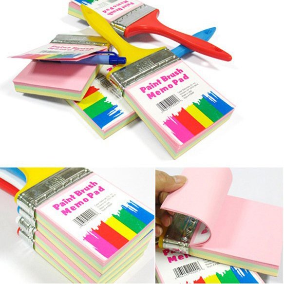 Paint Brush Hanging Memo Pad