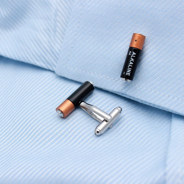 Copper Top Battery Cuff Links