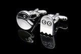 Silver Pac Man Cuff Links
