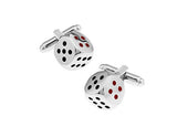 Silver Dice Cuff Links
