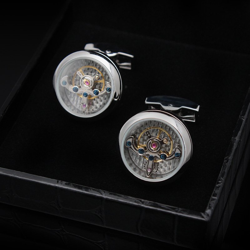 Automatic Watch Movement Cuff Links
