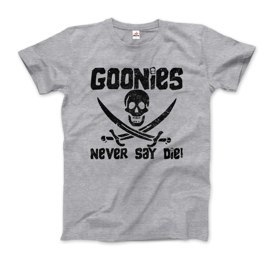 Men's & Women's The Goonies Never Say Die Distressed Design T-Shirt- 6 Colors