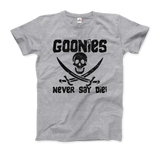 Men's & Women's The Goonies Never Say Die Distressed Design T-Shirt- 6 Colors