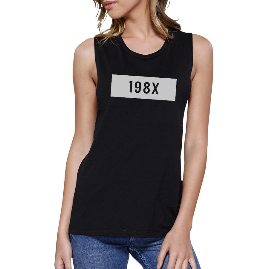 198X Women's Muscle Tee- Black