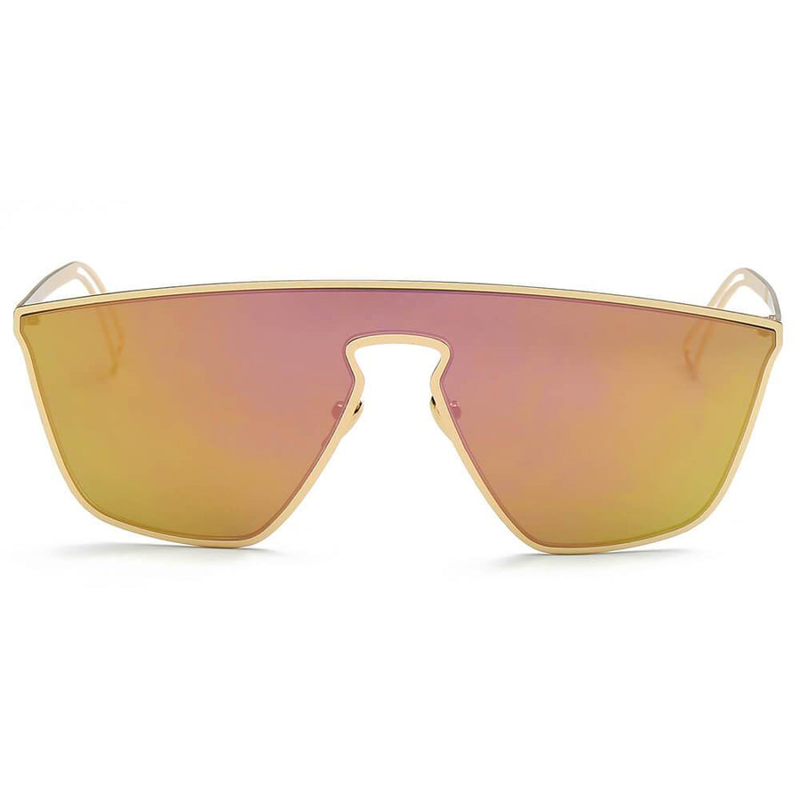 BEVERLY Square Futuristic Flat Lens Sunglasses