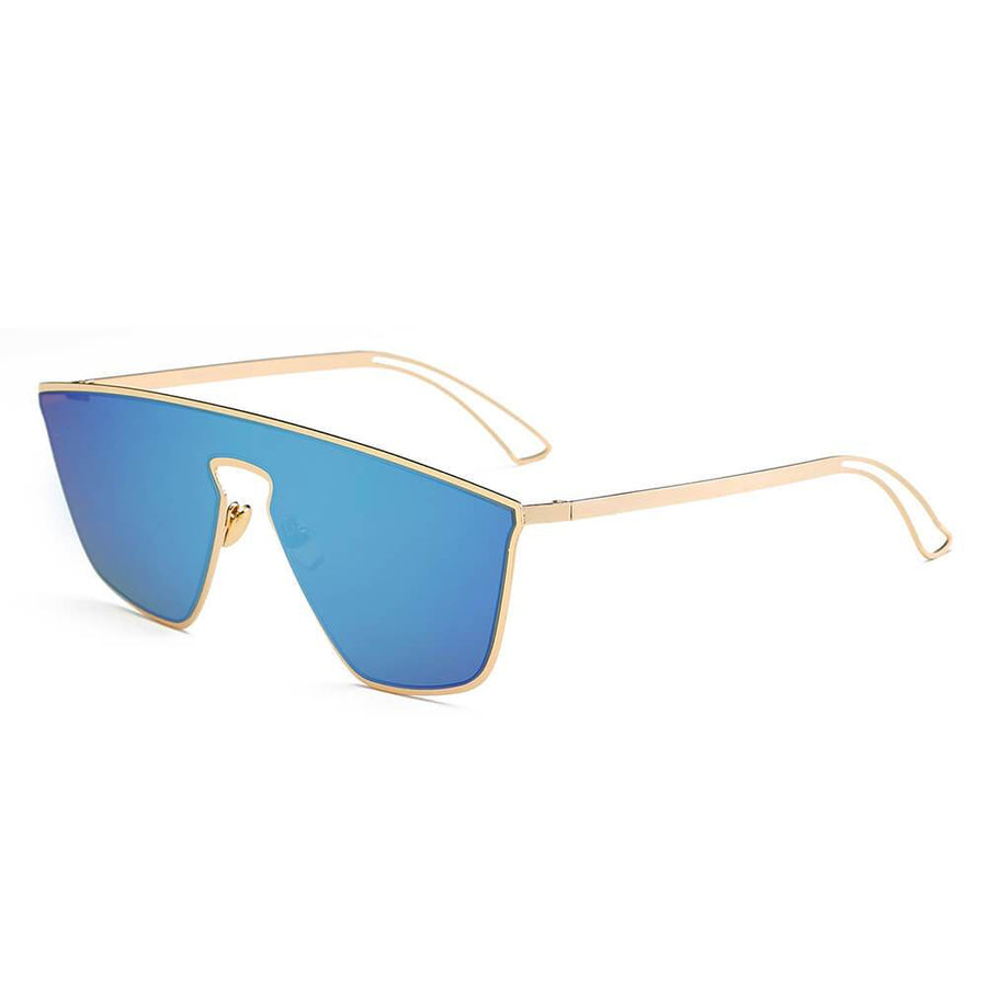 BEVERLY Square Futuristic Flat Lens Sunglasses