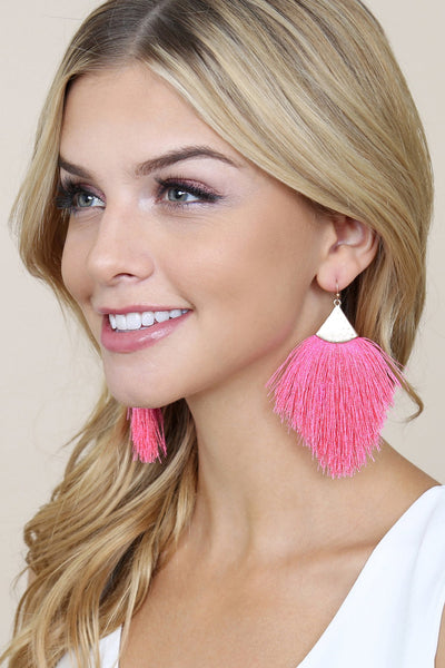 Tassel Drop Earrings- 10 Colors