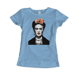Men's & Women's Frida Kahlo With Flowers Poster Artwork T-Shirt- 5 Colors