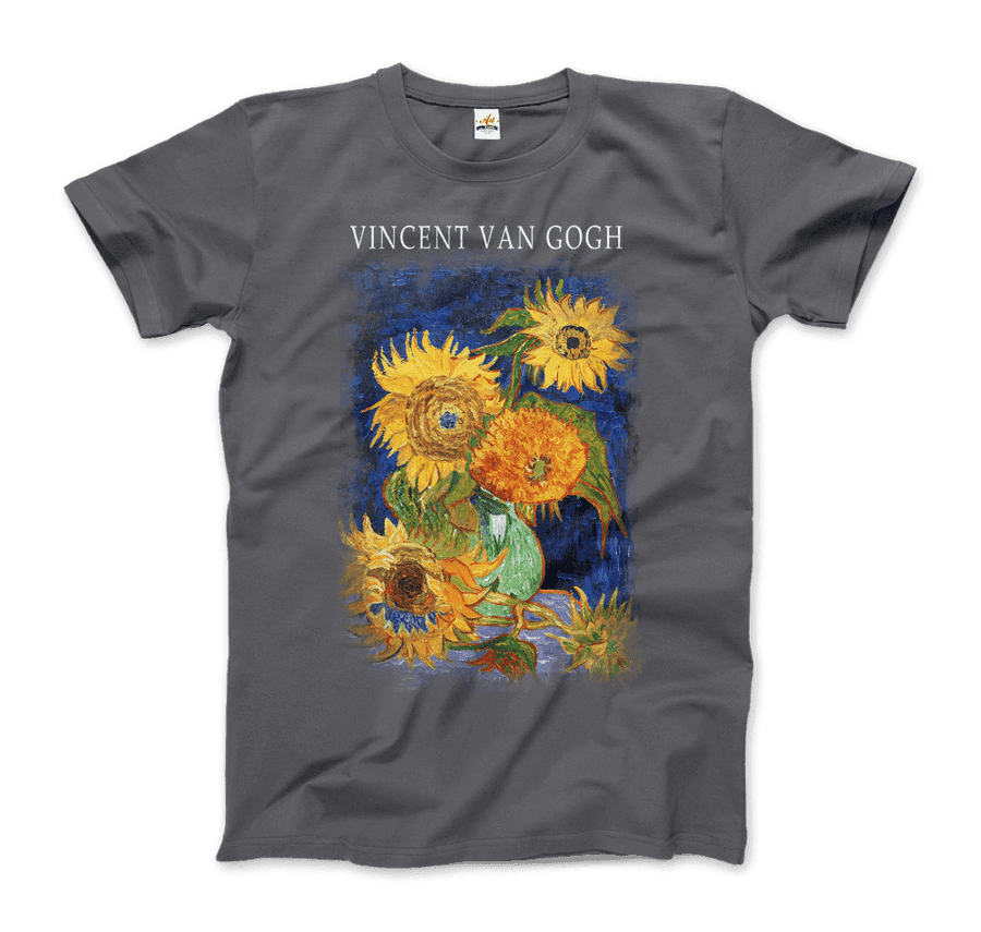 Van Gogh Five Sunflowers 1888, Artwork T-Shirt- 5 Colors