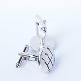 Silver Manual Transmission Cuff Links
