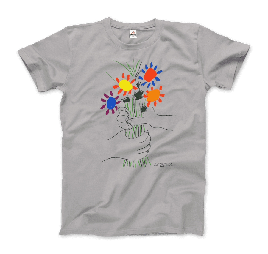 Men's or Women's Men's or Women's Pablo Picasso Bouquet of Peace 1958 Artwork T-Shirt- Various Colors