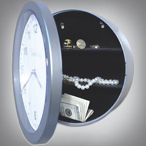 Silver Wall Clock & Safe