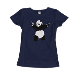 Banksy Pandamonium Armed Panda Artwork T-Shirt