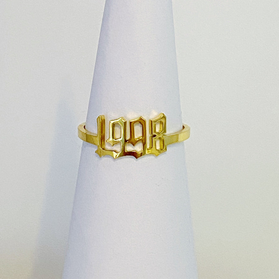 Gold Year Ring