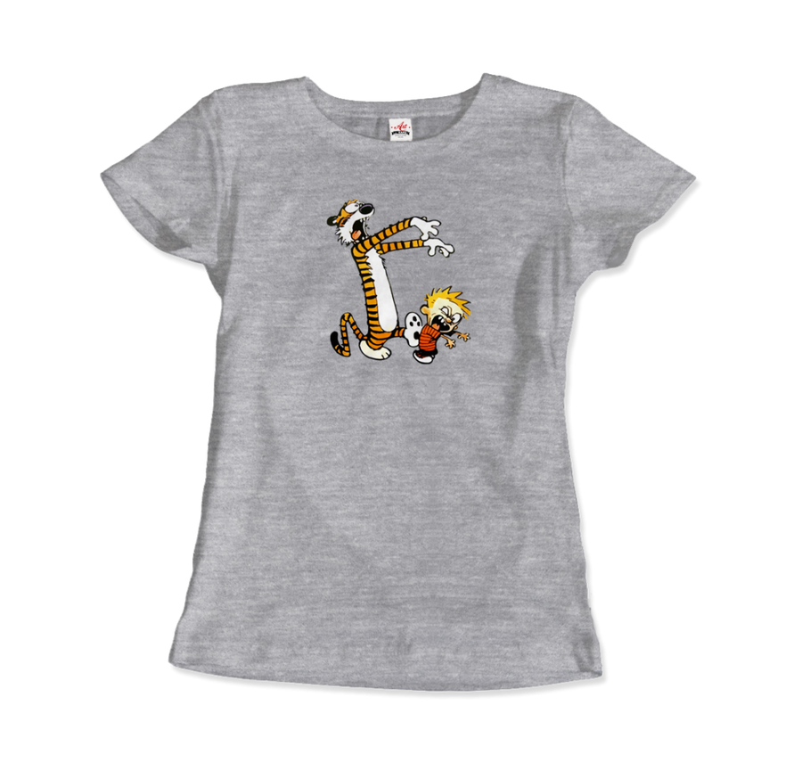 Men's & Women's Calvin and Hobbes Playing Zombies T-Shirt- 2 Colors