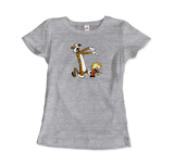 Men's & Women's Calvin and Hobbes Playing Zombies T-Shirt- 2 Colors