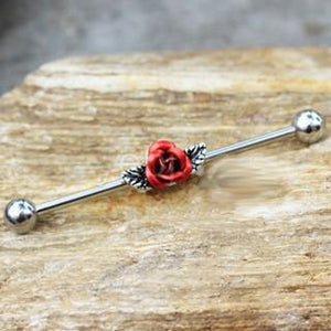 Red Rose Industrial Barbell