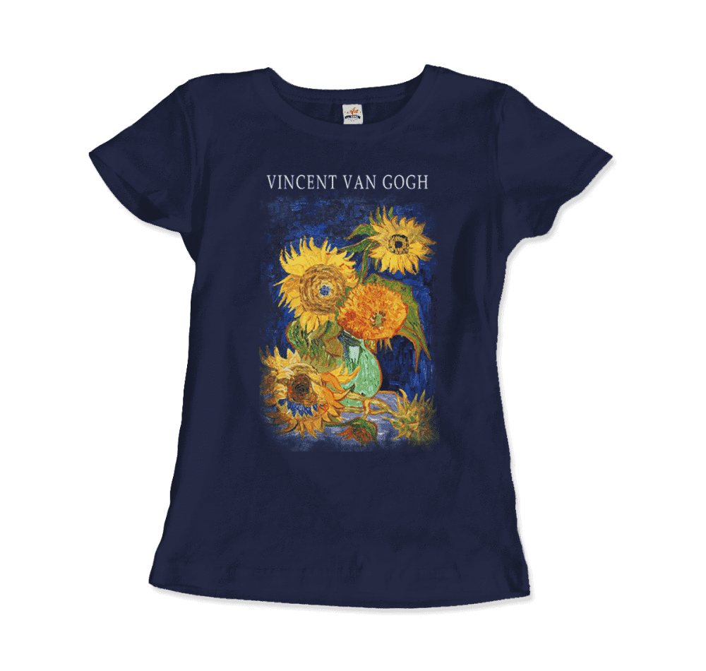 Van Gogh Five Sunflowers 1888, Artwork T-Shirt- 5 Colors