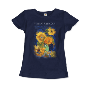 Van Gogh Five Sunflowers 1888, Artwork T-Shirt- 5 Colors