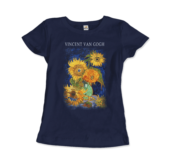 Van Gogh Five Sunflowers 1888, Artwork T-Shirt- 5 Colors