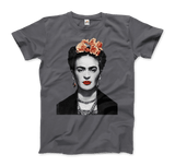 Men's & Women's Frida Kahlo With Flowers Poster Artwork T-Shirt- 5 Colors
