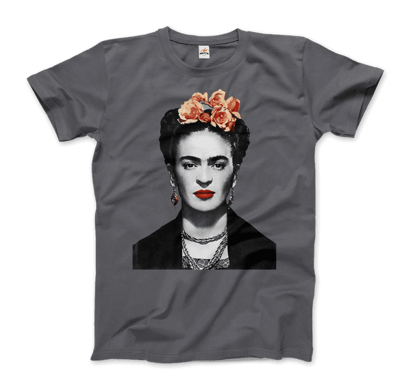 Men's & Women's Frida Kahlo With Flowers Poster Artwork T-Shirt- 6 Colors