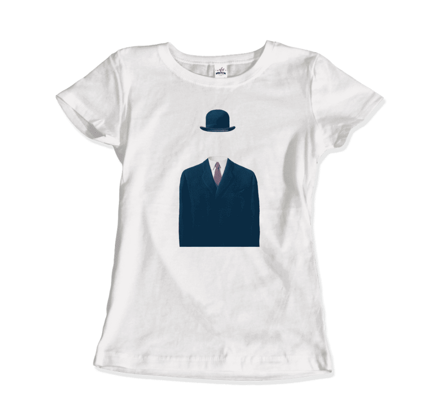 Men's or Women's Rene Magritte Man in a Bowler Hat, 1964 Artwork T-Shirt- Various Colors