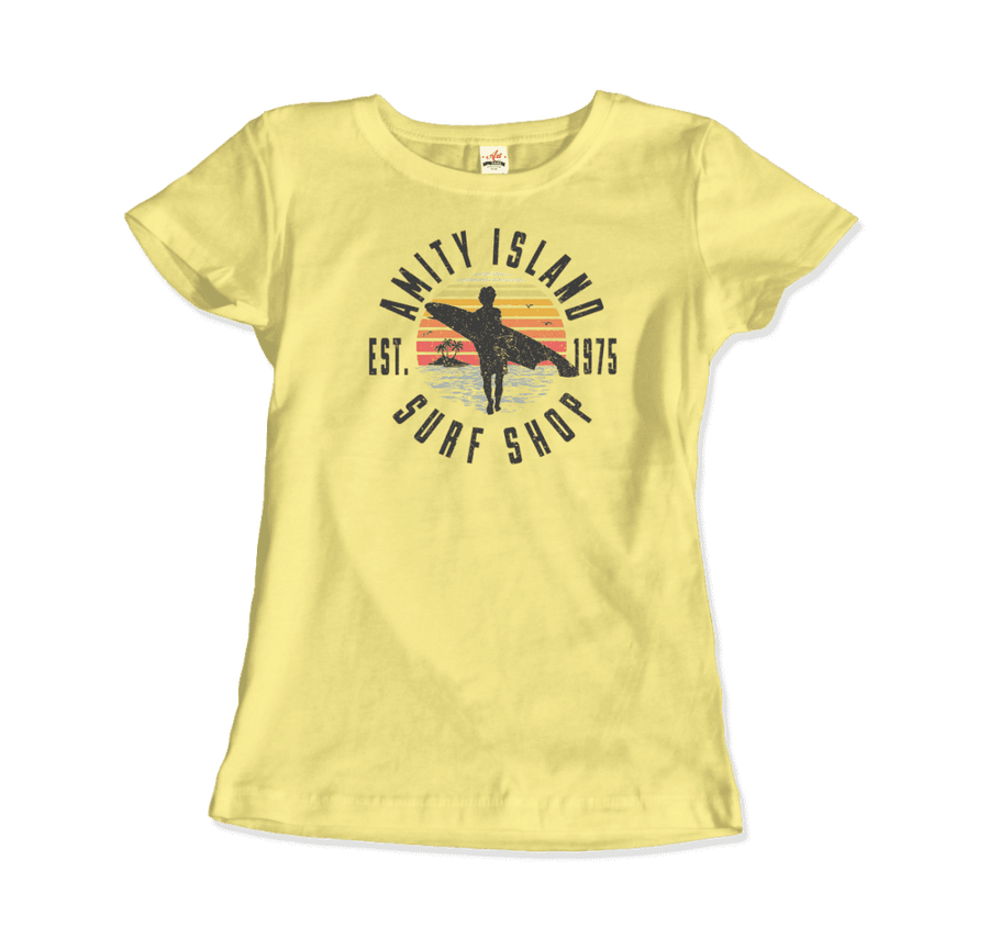 Men's or Women's Amity Island Surf Shop, Jaws T-Shirt- Various Colors