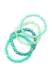 Crystal Beaded Stretch Bracelets- 7 Colors
