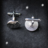 Silver Manual Transmission Cuff Links