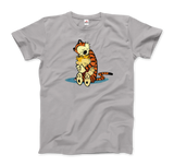 Men's or Women's Calvin and Hobbes Hugging T-Shirt- Various Colors